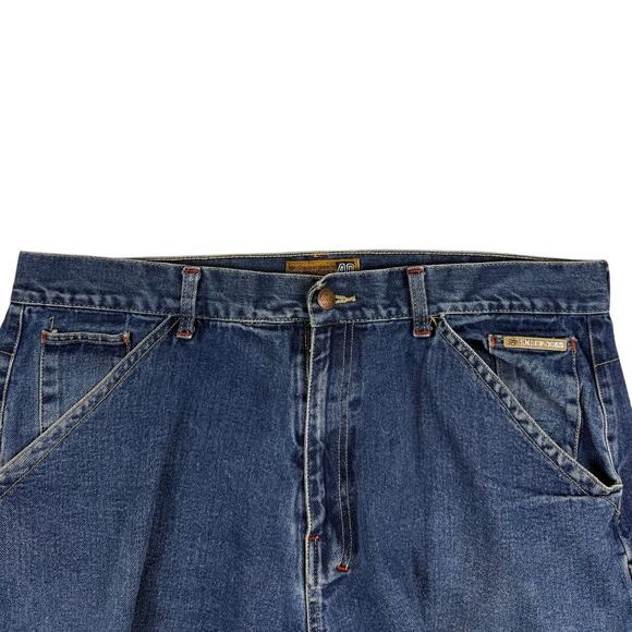 Y2K Snoop Dogg Baggy Oversized Faded Blue Denim Skater Jeans Size 40 x 30 - Picture 10 of 13